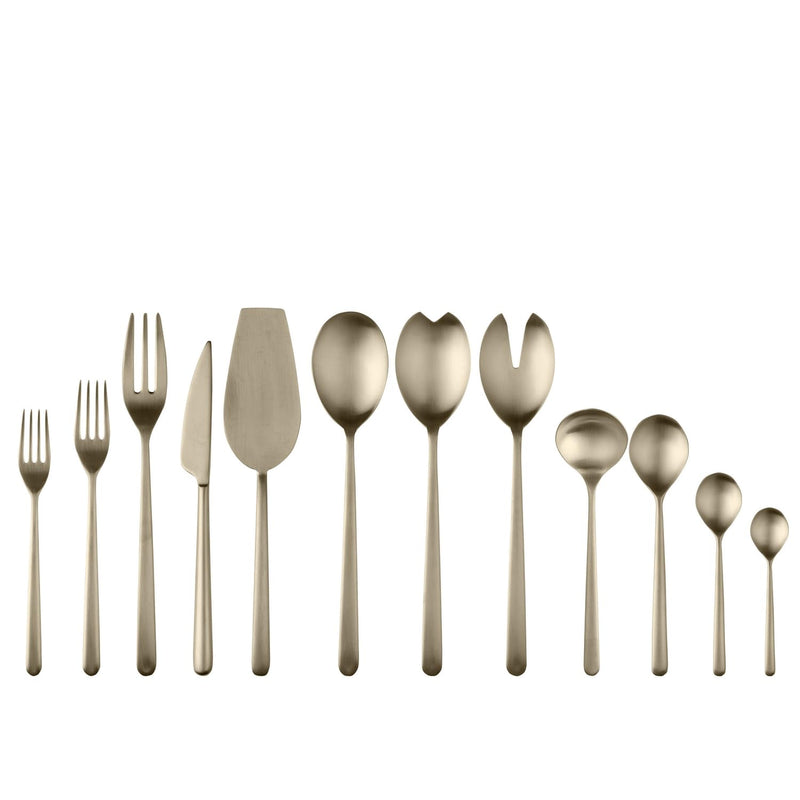 Mepra – Linea Ice Champagne – 67-Piece Flatware Set