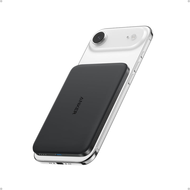 Anker - Nano MagGo (A1665) - Slim 5,000mAh Magnetic Power Bank - Black