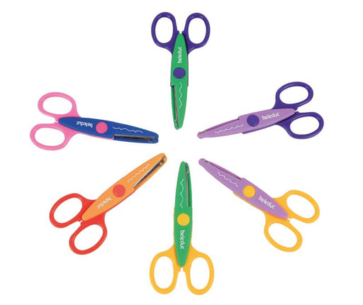 Beleduc - ZIG ZAG SCISSORS (6PCS/6 ASST) - Limolin 