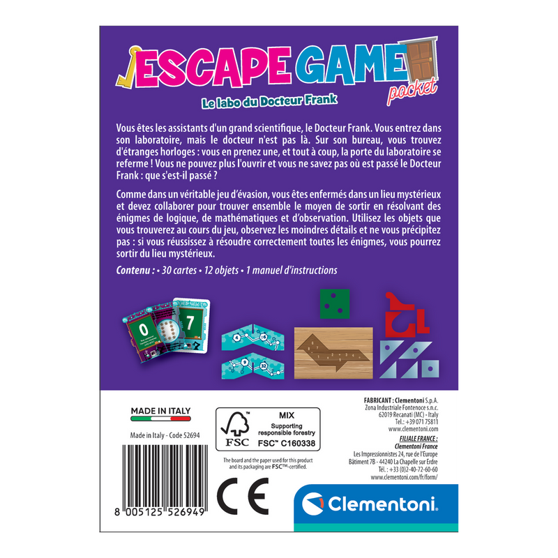 ESCAPE GAME - LABORATOIRE