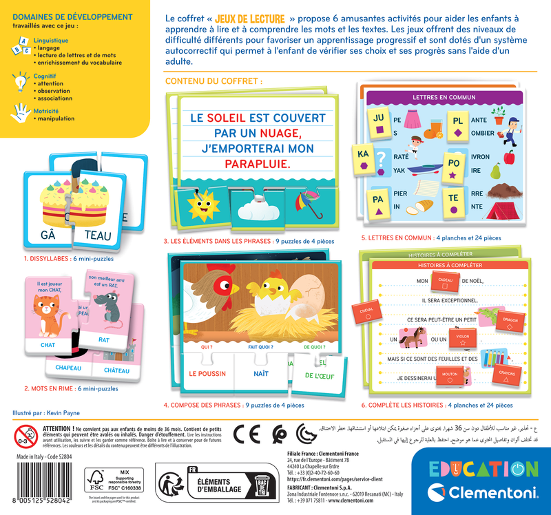 EDUCATION: JEUX DE LECTURE