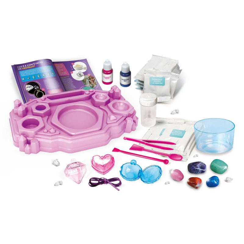 Clementoni - SCIENCE & JEU: LAB BIJOUX EN CRYSTAL