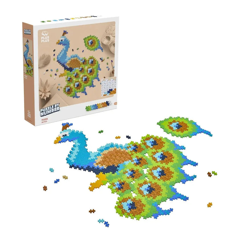 PUZZLE BY NUMBER - PEACOCK - 800pcs