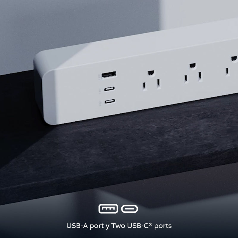 Nexxt NHP-E710 – USB-A and USB-C charging ports