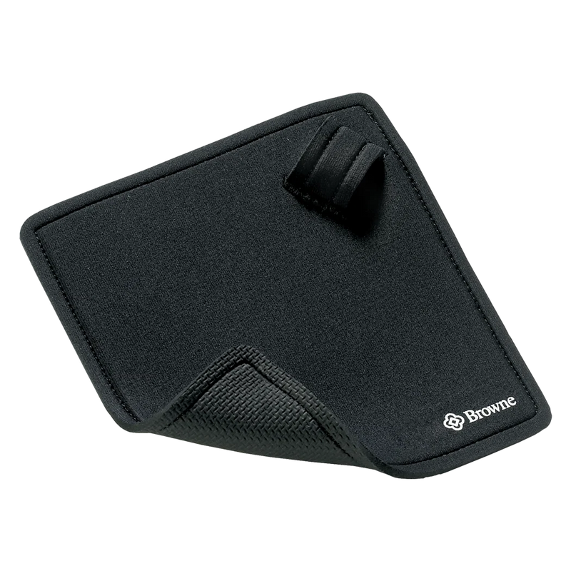 Browne - Safe Server Finger Hot Pad - 7" / 17.8 cm - Flxaprene - Black