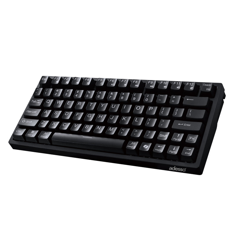 Adesso - Keyboard Wired EasyTouch Mini Mechanical Multi OS 2X Large Print with Copilot AI Hotkey - Black