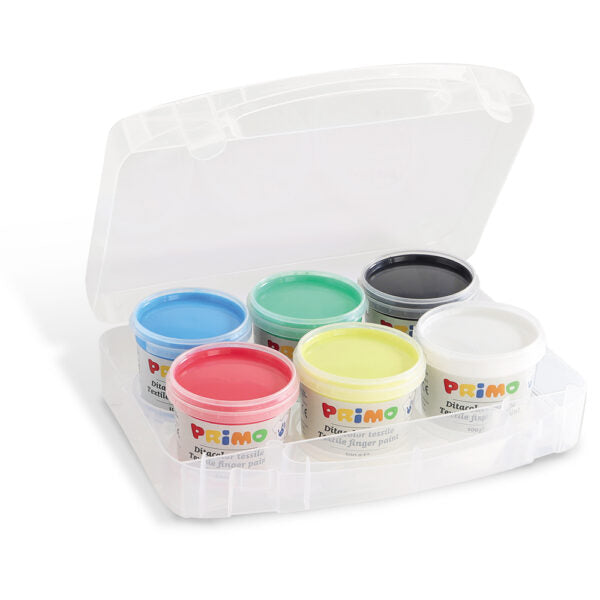 Primo - Textile Finger Paints (6 Colours)