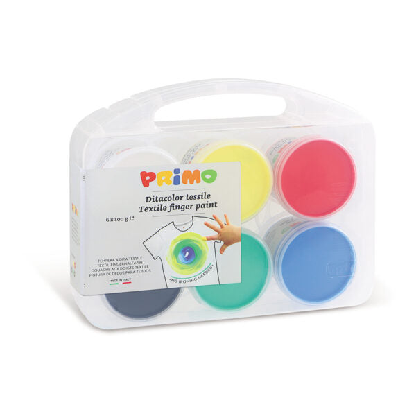 Primo - Textile Finger Paints (6 Colours)