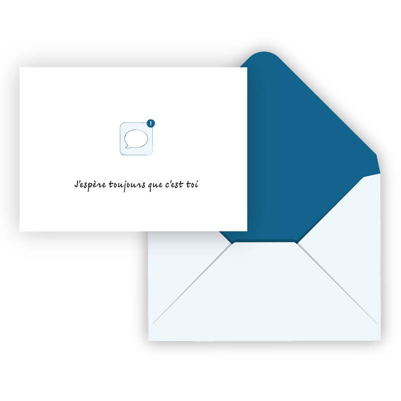 CARTE DE SOUHAIT IND./ TEXTO D'AMOUR