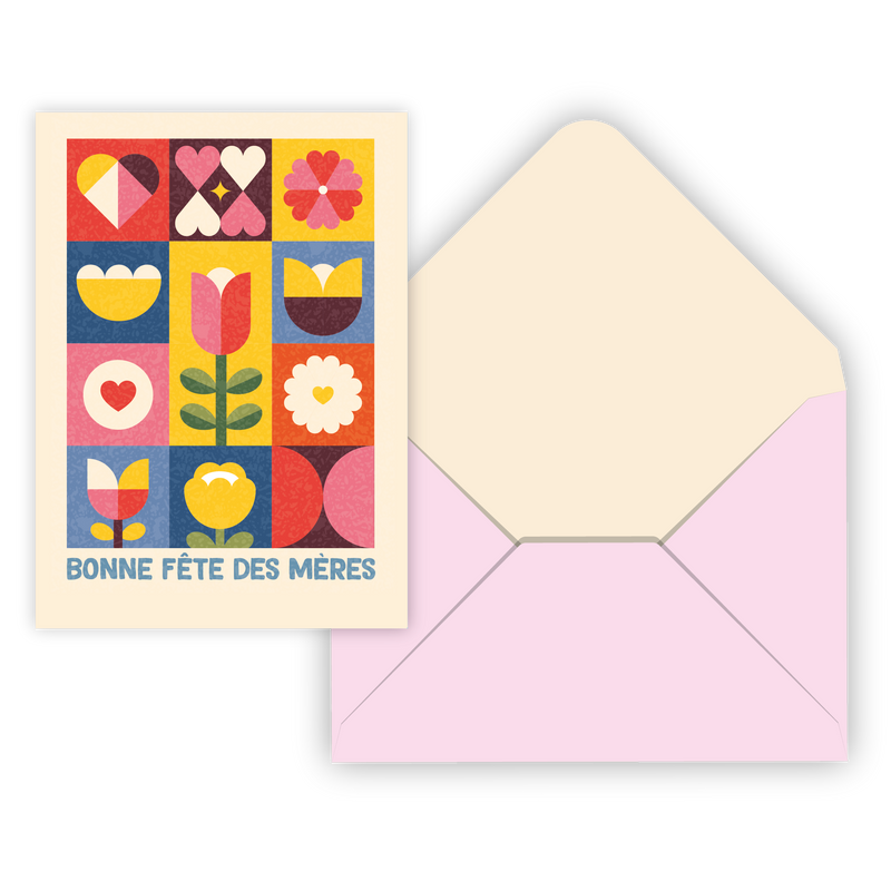 CARTE DE SOUHAIT IND./ BONNE FÊTE DES MÈRES