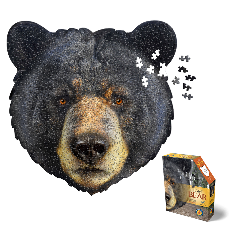 Madd Capp Puzzles – I Am Bear Jigsaw Puzzle | 586 Pieces – puzzle and packaging