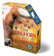 Madd Capp Puzzles – I Am Longhorn Jigsaw Puzzle | 520 Pieces – front of packaging