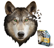 Madd Capp Puzzles – I Am Wolf Jigsaw Puzzle | 535 Pieces – puzzle and packaging