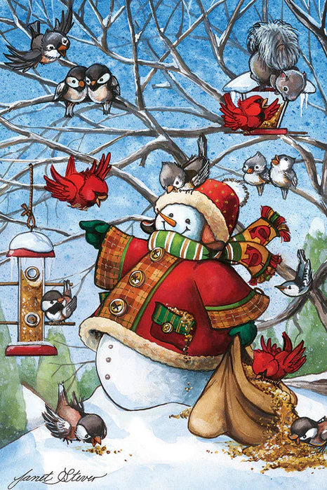 Cobble Hill - Frosty Feeds His Friends (1000 Pc Puzzle) (New Version)