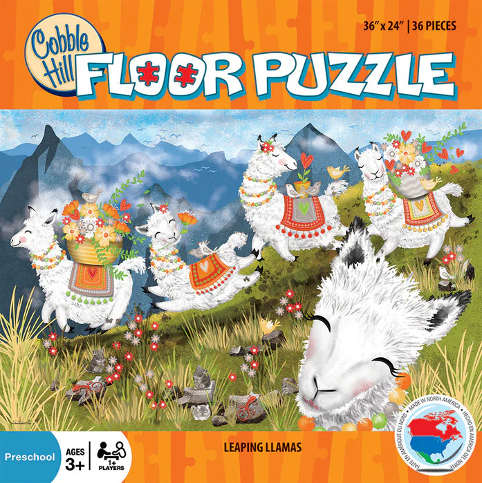 Cobble Hill - Leaping Llamas (36 Pc Puzzle)