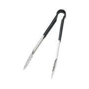 Browne - Tongs - One-Piece - Coloured Handle - PVC Coating - Black - Stainless Steel | 12 in / 30.5 cm - Default Title