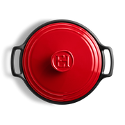 Emile Henry Sublime+ Round Casserole 5.5L Grand Cru
