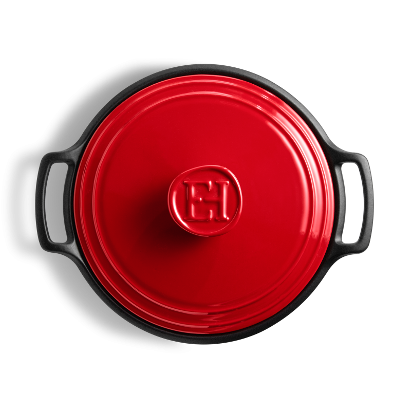 Emile Henry Sublime+ Round Casserole 5.5L Grand Cru