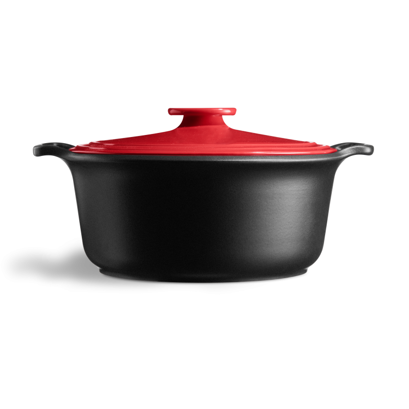 Emile Henry Sublime+ Round Casserole 5.5L Grand Cru