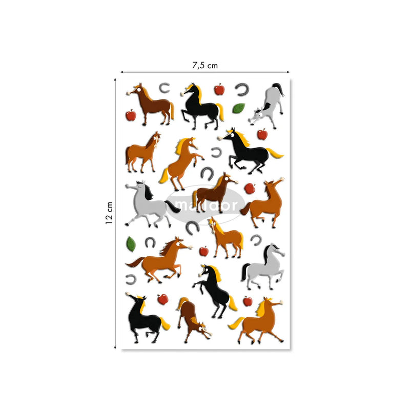Clairefontaine - Cooky Stickers Horses 33 stickers