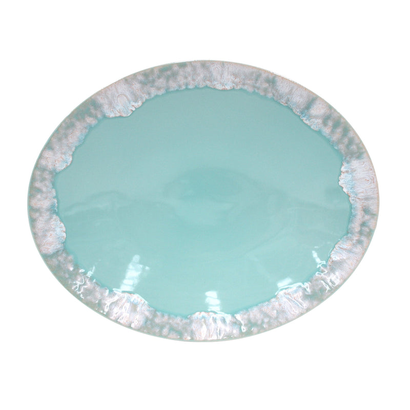 Taormina - Aqua Oval Platter | 16" / 40 cm