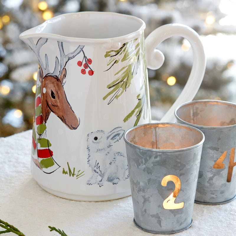 Deer Friends - White Pitcher | 63 oz. / 1.87 L