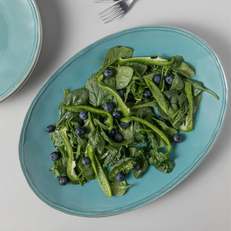 Fontana - Turquoise Oval Platter | 16" / 40 cm