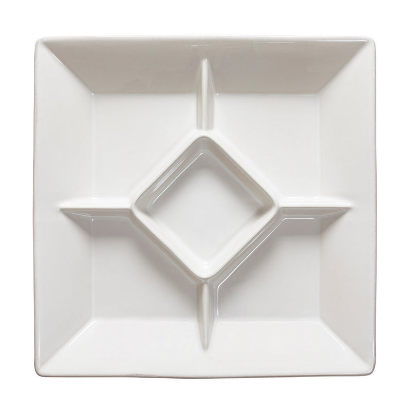 Cook & Host - White Sq. Appetizer Tray | 13" / 33 cm - Set of 6