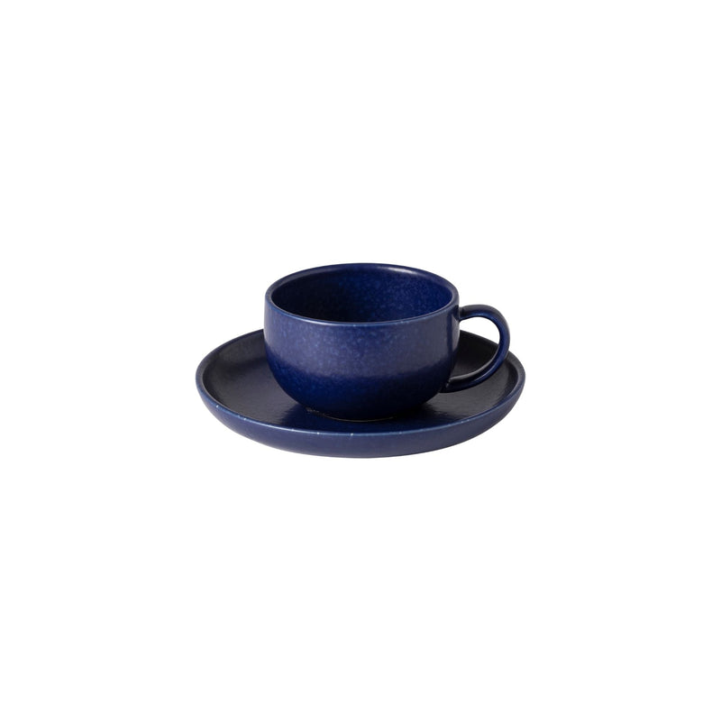 Pacifica - Blueberry Blue Tea Cup and Saucer