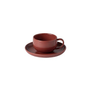 Pacifica - Cayenne Tea Cup and Saucer | 7 oz. / 0.22 L