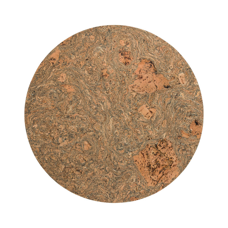 Cork Collection - Iceberg Grey Set 4 Round Placemats | 15" / 37 cm - Set of 4