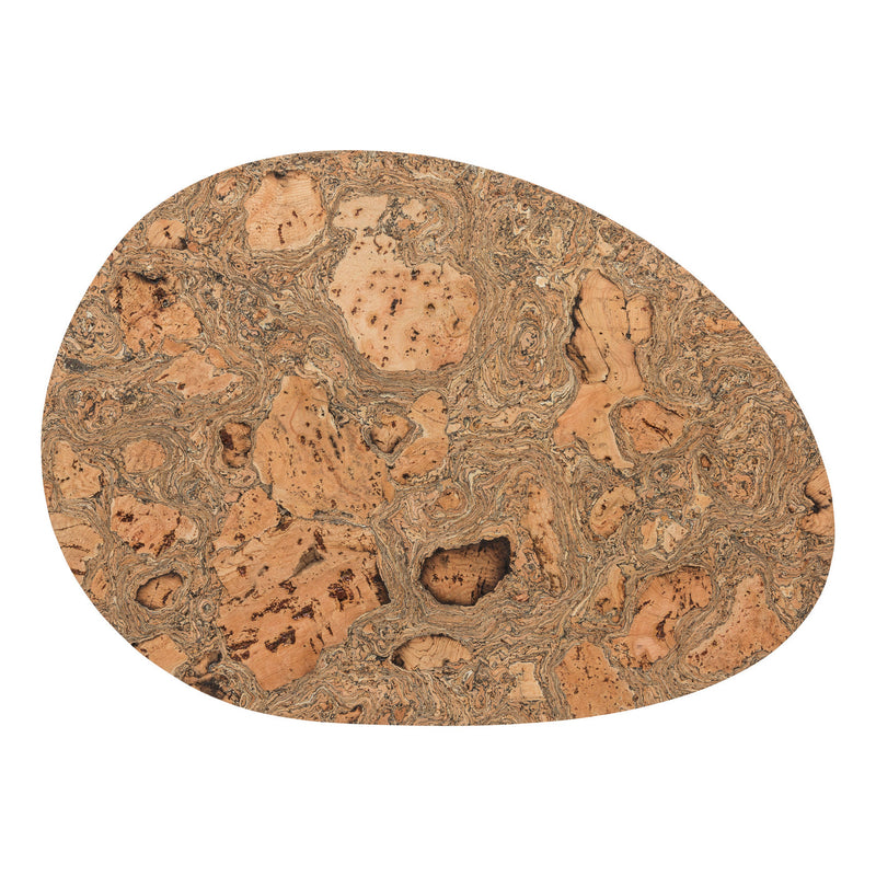 Cork Collection - Iceberg Grey Set 4 Egg Shape Placemats | 17" / 43 cm - Set of 4