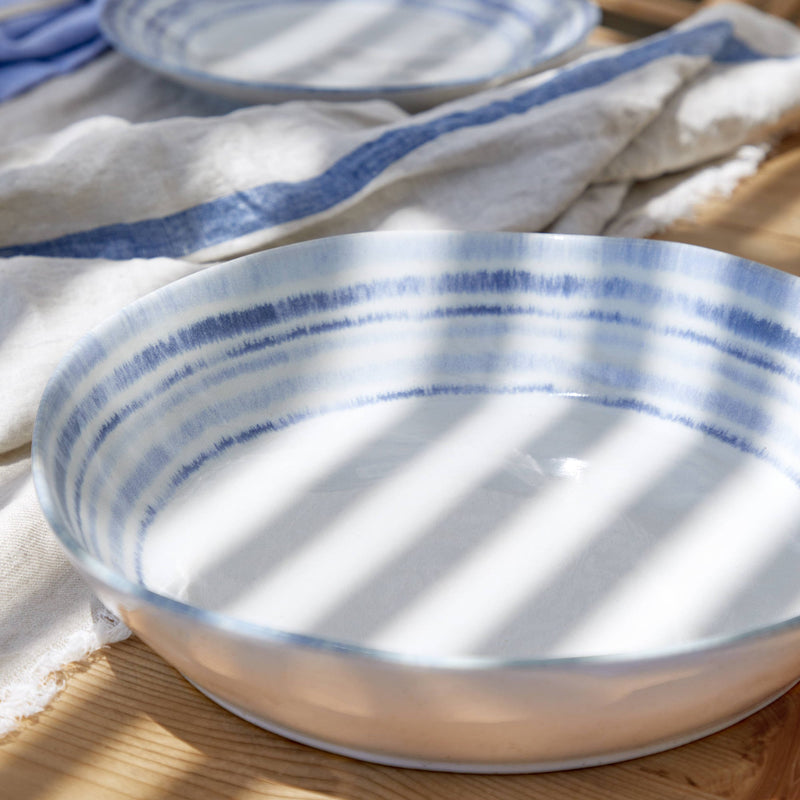Nantucket - White Low Serving Bowl