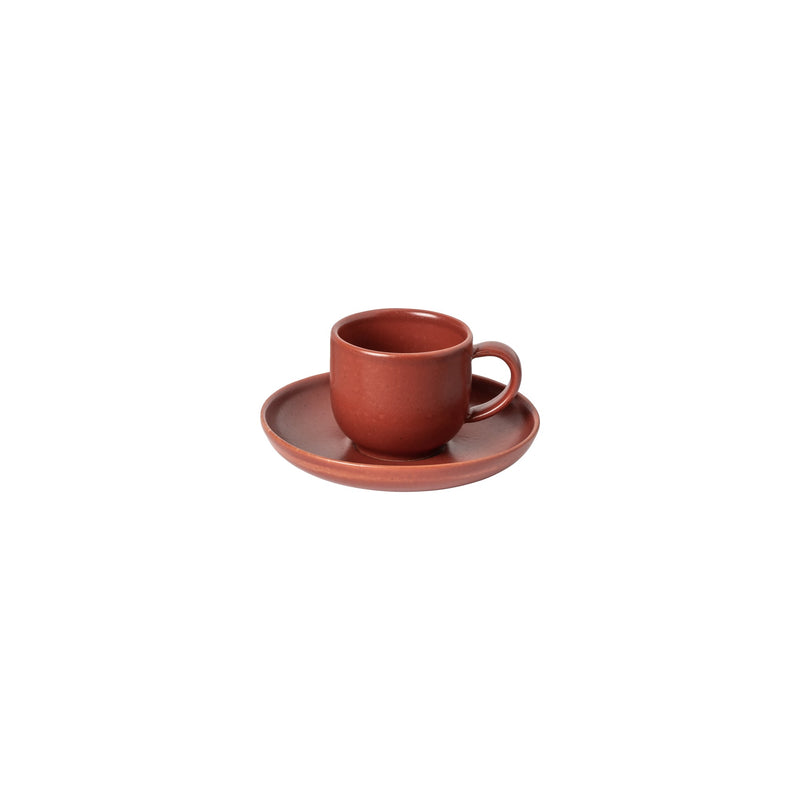 Pacifica - Cayenne Coffee Cup and Saucer | 2 oz. / 0.07 L
