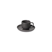 Pacifica - Seed Grey Coffee Cup and Saucer | 2 oz. / 0.07 L
