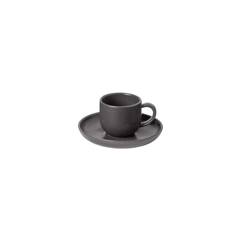 Pacifica - Seed Grey Coffee Cup and Saucer | 2 oz. / 0.07 L