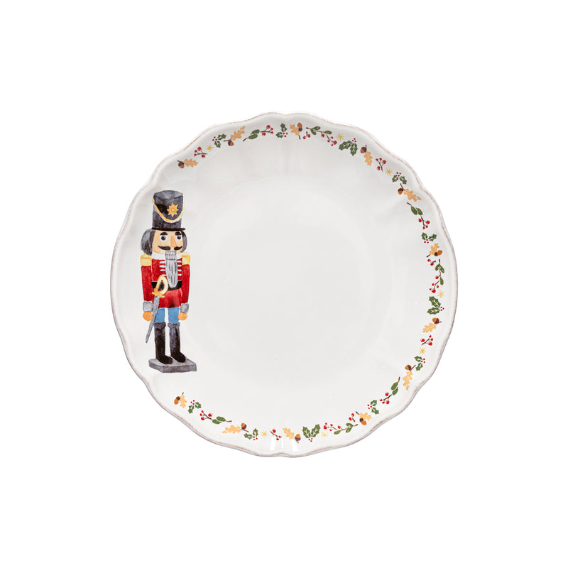 Nutcracker - White Dinner Plate Nutcracker the - Set of 6