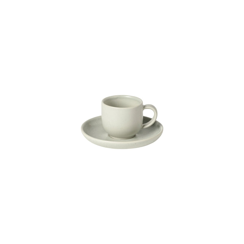 Pacifica - Oyster Grey Coffee Cup and Saucer | 2 fl oz / 7 cl