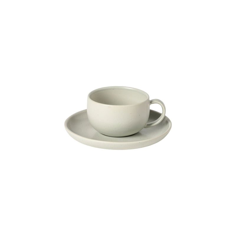 Pacifica - Oyster Grey Tea Cup and Saucer | 7 fl oz / 22 cl