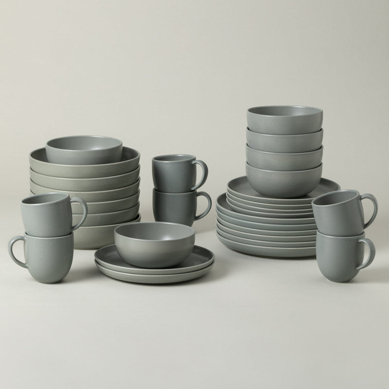 Pacifica - Artichoke Green 30-piece Dinnerware Set with Mug