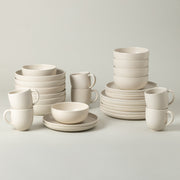 Pacifica - Vanilla Beige 30-piece Dinnerware Set with Mug