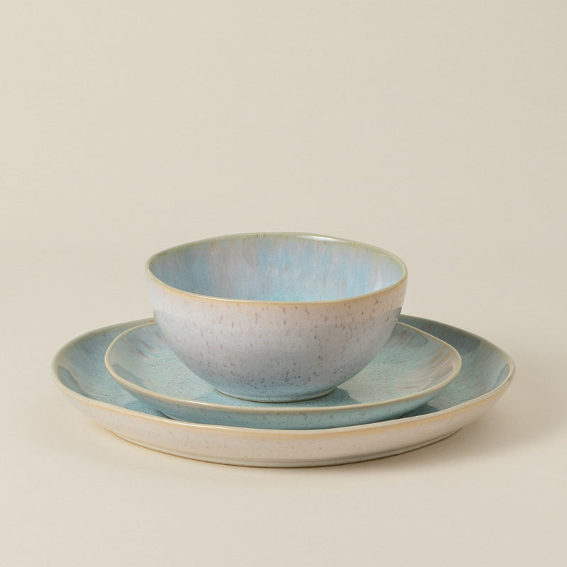 Eivissa - Sea Blue 3-piece Dinnerware Set with Bowl