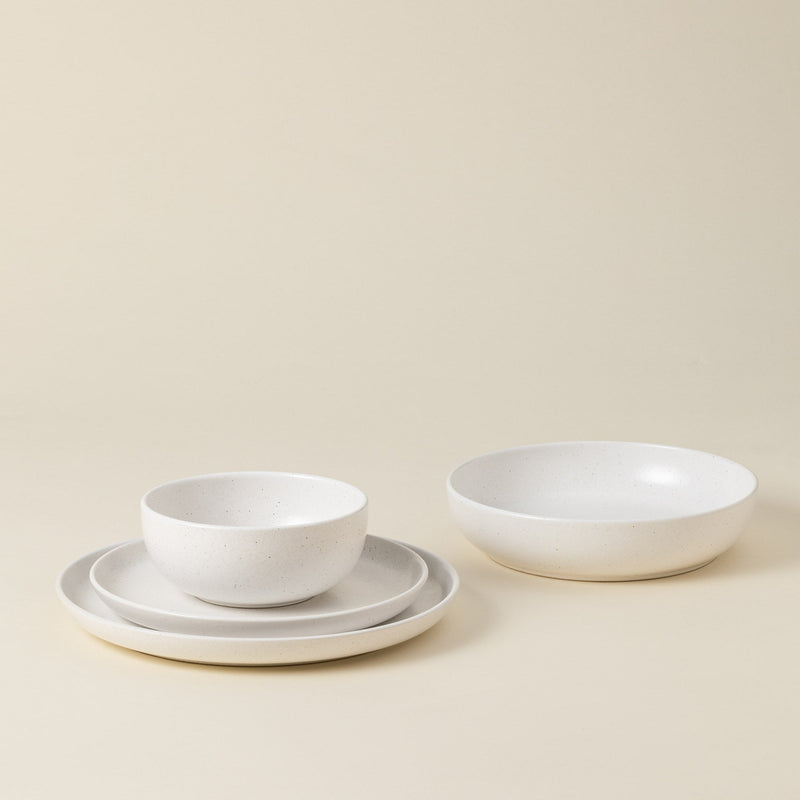 Pacifica - Salt White 4-piece Dinnerware Set