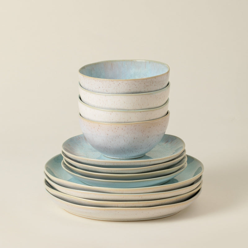 Eivissa - Sea Blue 12-piece Dinnerware Set with Bowl