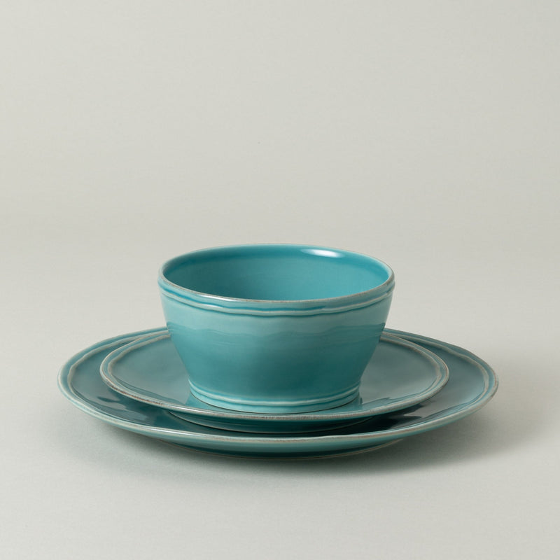 Fontana - Turquoise 12-piece Dinnerware Set with Bowl
