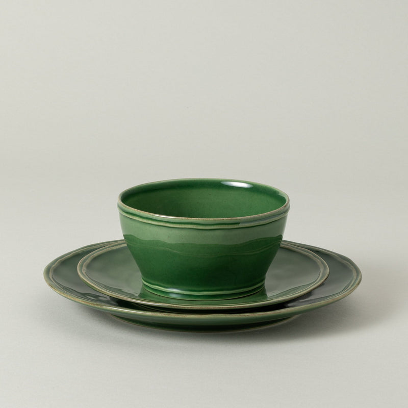 Fontana - Forest Green 12-piece Dinnerware Set with Bowl