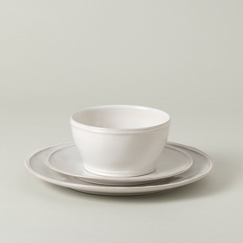 Fontana - White 12-piece Dinnerware Set with Bowl