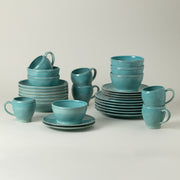Fontana - Turquoise 30-piece Dinnerware Set with Mug