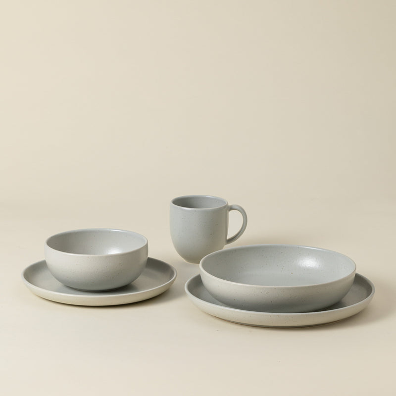 Pacifica - Oyster Grey 5-piece Dinnerware Set