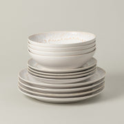 Taormina - White 12-piece Dinnerware Set with Soup/pasta Bowl